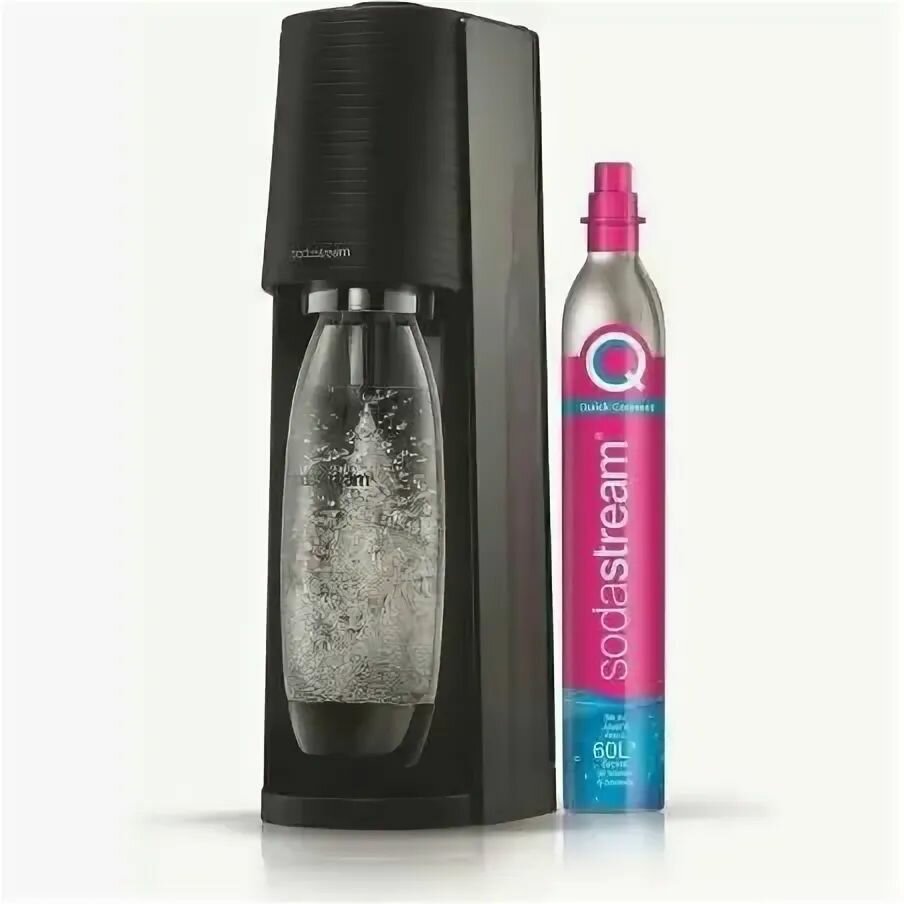 Изображение Комплект: Сифон Sodastream Terra Black + 3 бутылки + 2 сиропа 1012813481