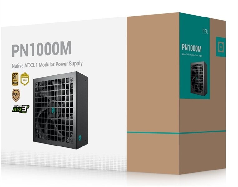 Блок питания Deepcool / GamerStorm PN1000M, 1000Вт, 80 PLUS Gold, 135мм, модульный, черный