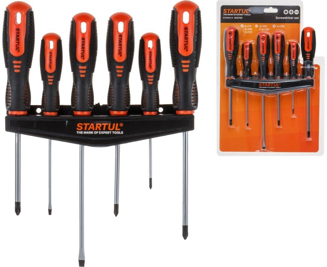 Набор отверток для дома STARTUL Master 6 предметов (ST3093-6) — фото 1