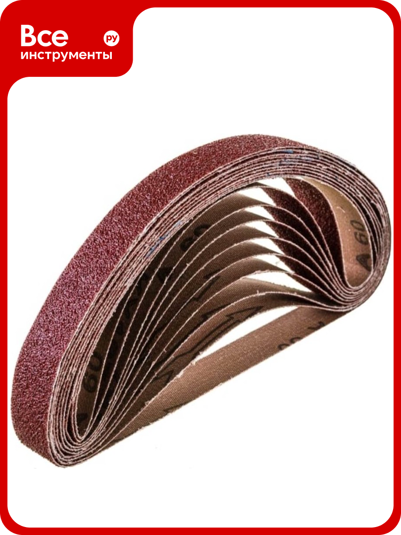 Шлифовальные ленты YATO 10x330 мм Р 80 10 шт YT-09744 367509744 092 1