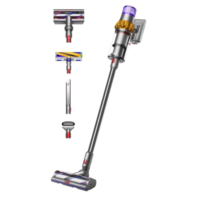 Беспроводной пылесос Dyson V15 Detect Absolute (SV47), Серо-желтый