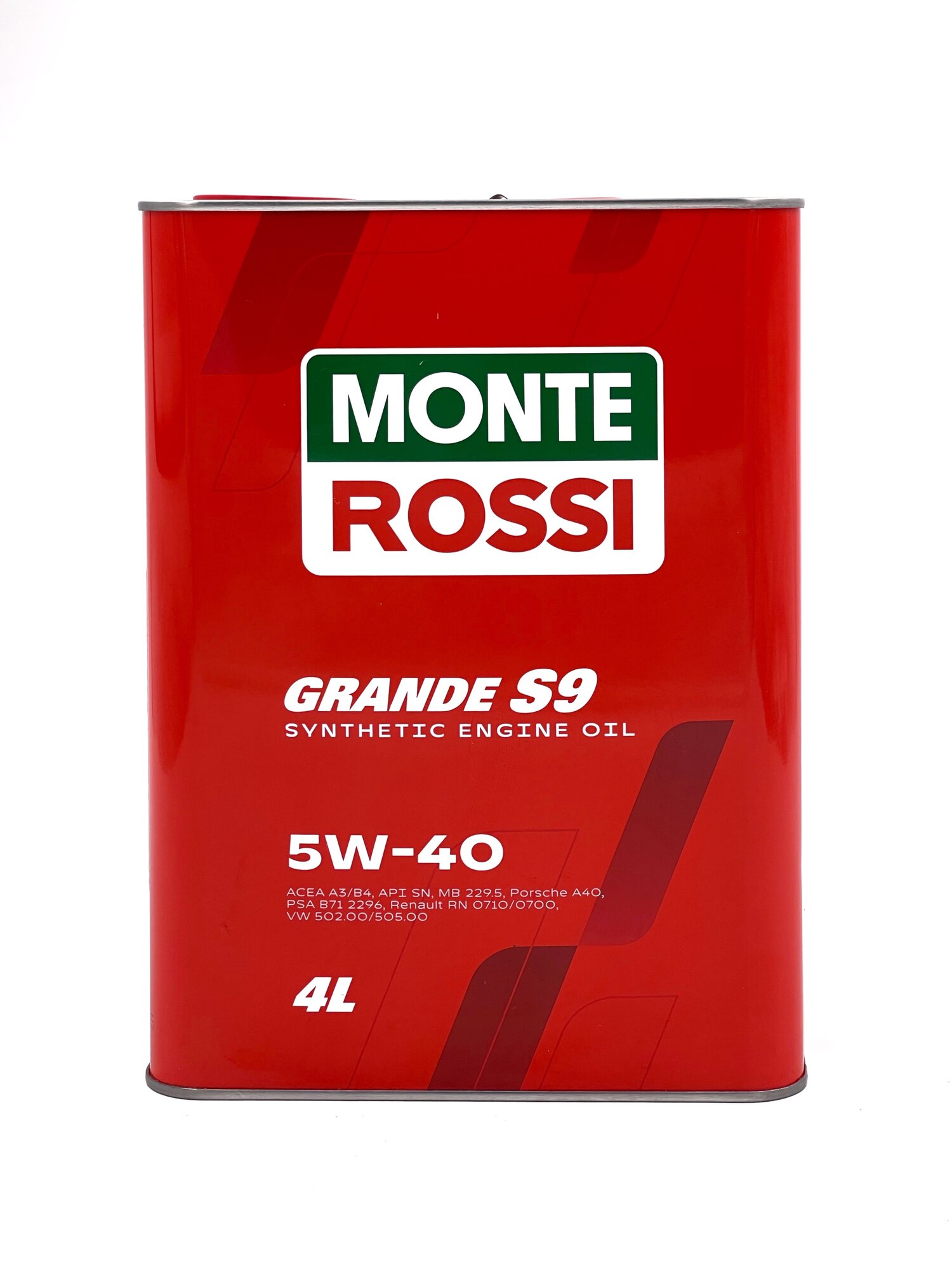 Масло моторное MONTEROSSI Grande S9 5w-40, синтетическое , 4 литра