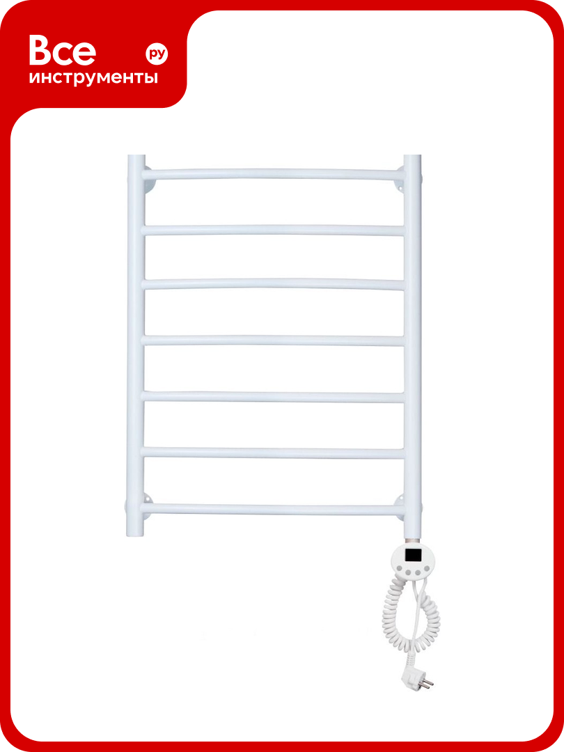 Электрический полотенцесушитель Domoterm Калипсо П7 500х700 мм тэн справа БЕЛ ER