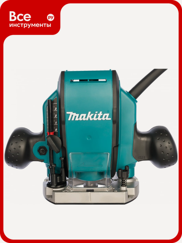 Изображение товара Фрезер Makita RP0900 надежной конструкции, профессиональный ручной, с цангой в комплекте и параллельным упором