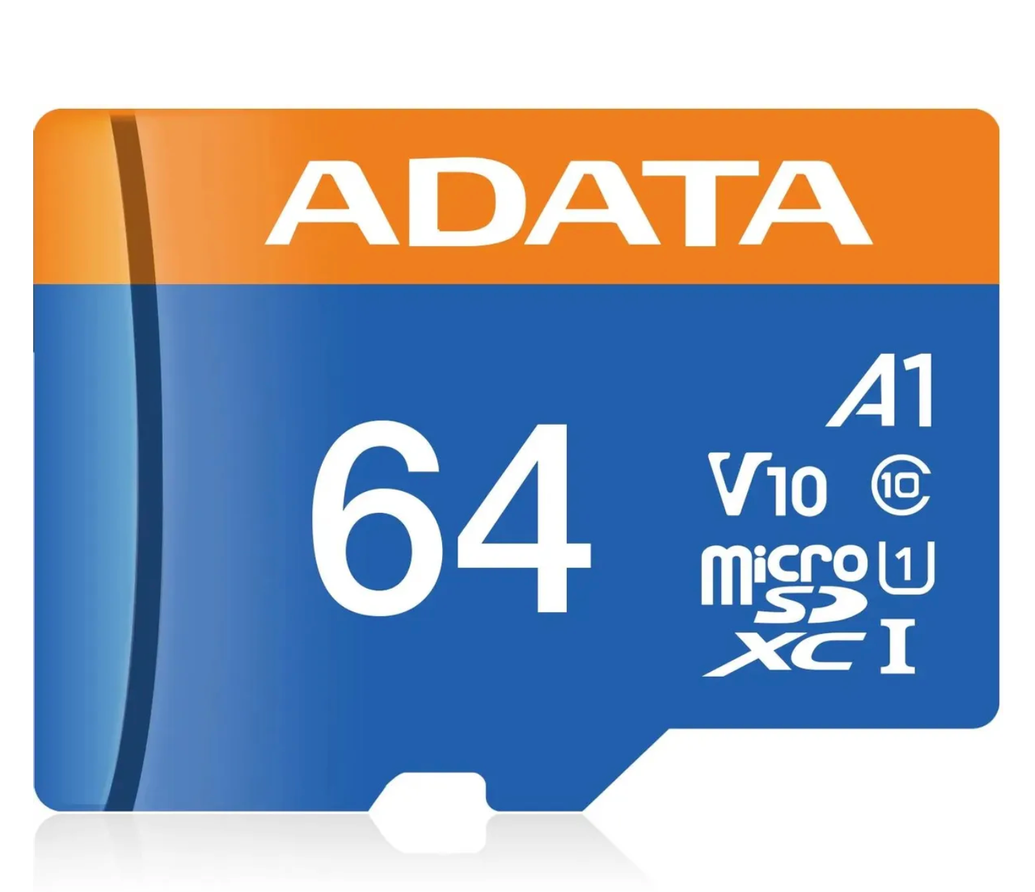 Карта памяти MICRO SDXC 64GB CLASS10 W/A AUSDX64GUICL10A1-RA1 — фото 1