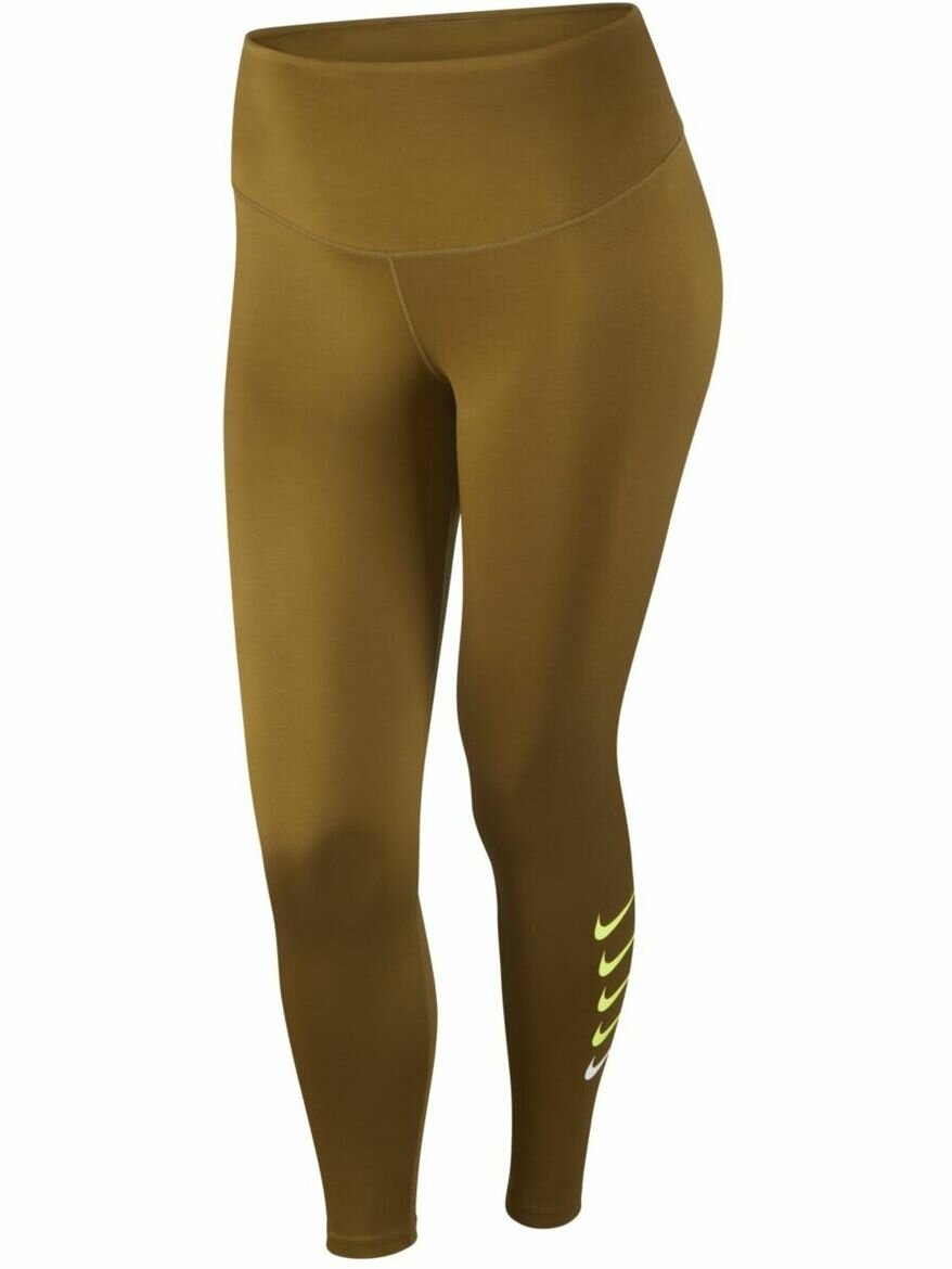 Легинсы NIKE, размер 2X (54-56), зеленый,