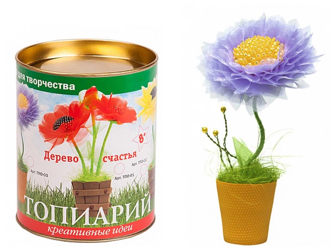 Набор для топиария Волшебная Мастерская ТПО-ВМ-01 экологичный безопасный состав 10 элементов