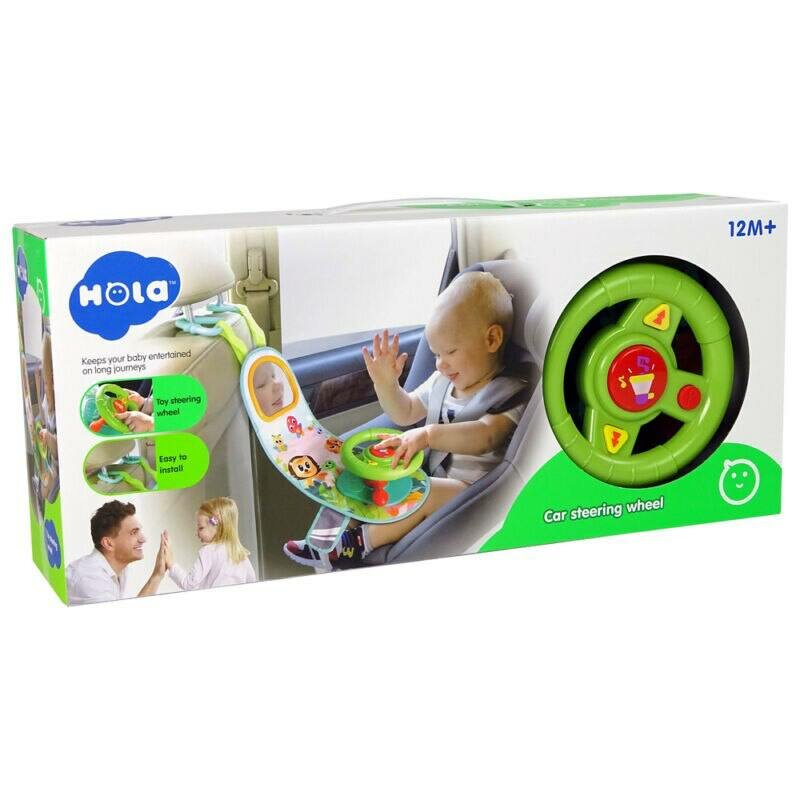 Рулевое колесо Hola, для детей, 1-3 лет, звуковые и световые эффекты