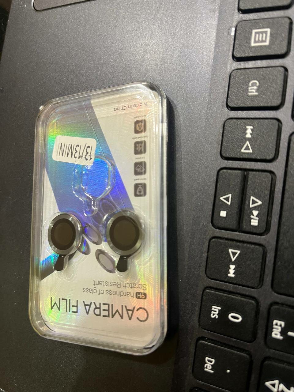 Защитные стекла (линзы) для камеры iPhone 13 / 13 mini графит