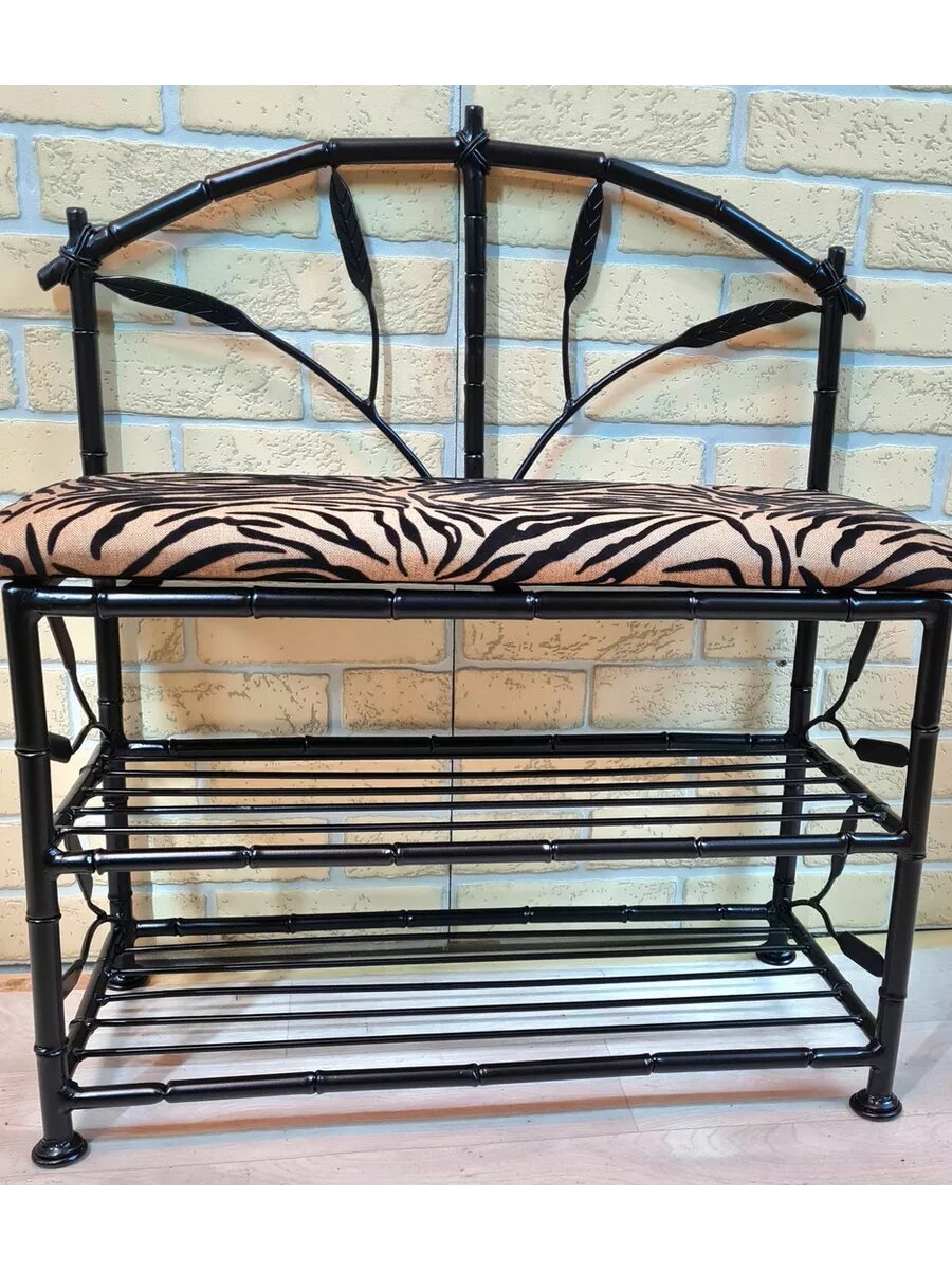 Кованая банкетка, Студия кованой мебели Нива, цвет леопардовый — фото 1