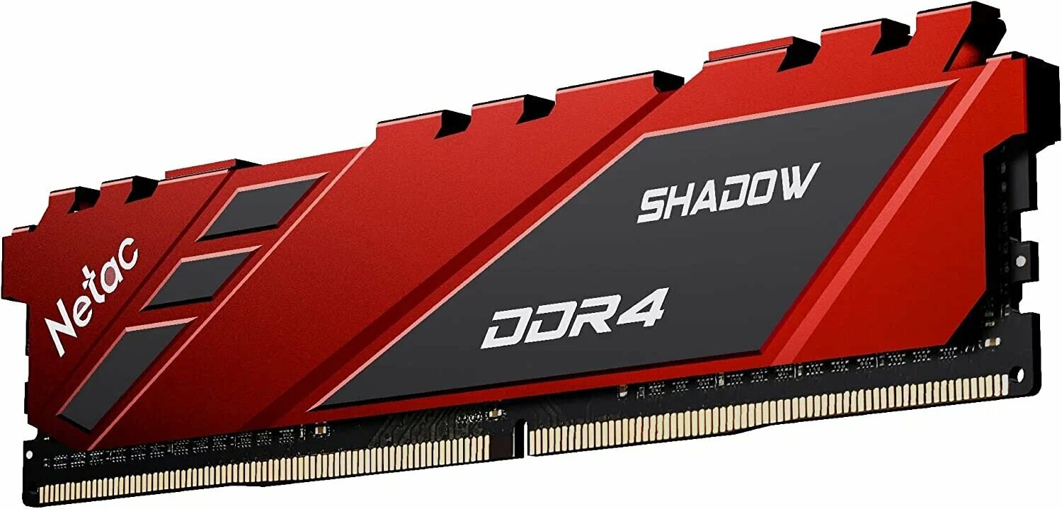 Модуль памяти DIMM DDR4 16Gb, 2666Mhz, Shadow Red (NTSDD4P26SP-16R)