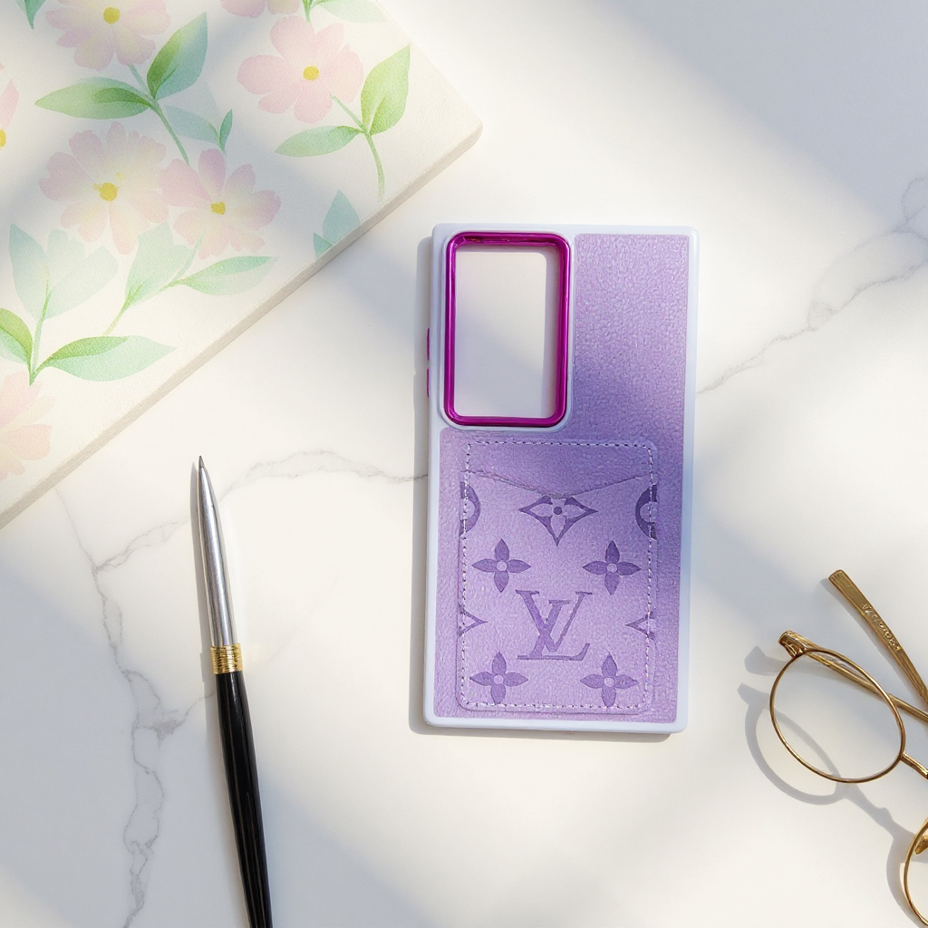 Чехол LV кошелёк для Samsung A35 – женский премиум, с отделением для карт