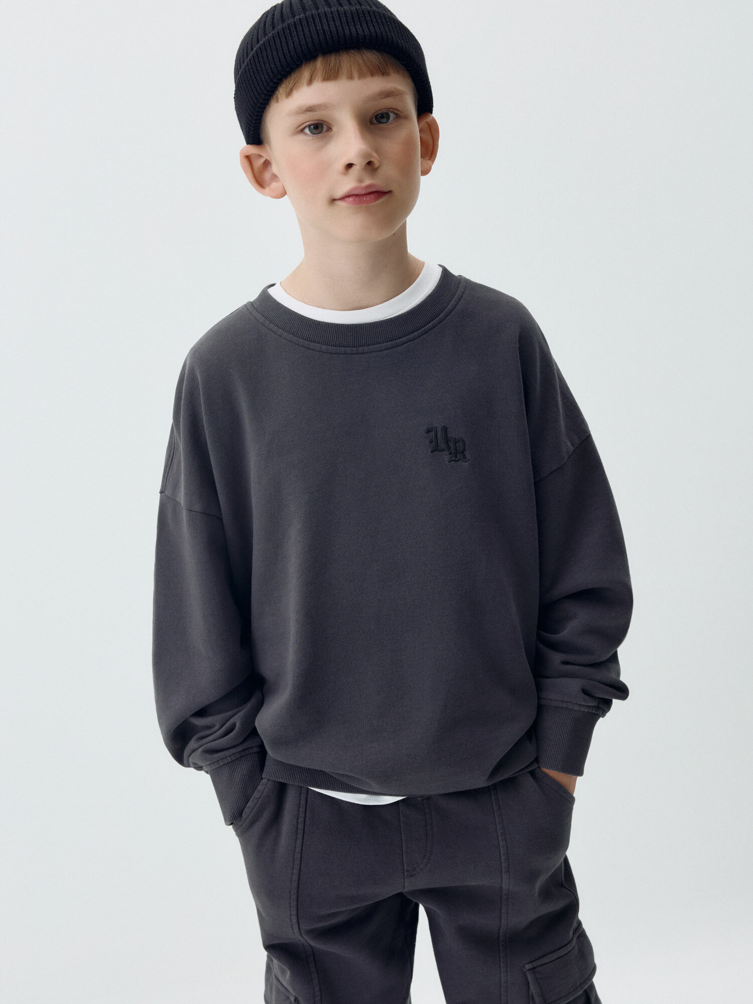 Джемпер Sela, размер 134, темно-серый