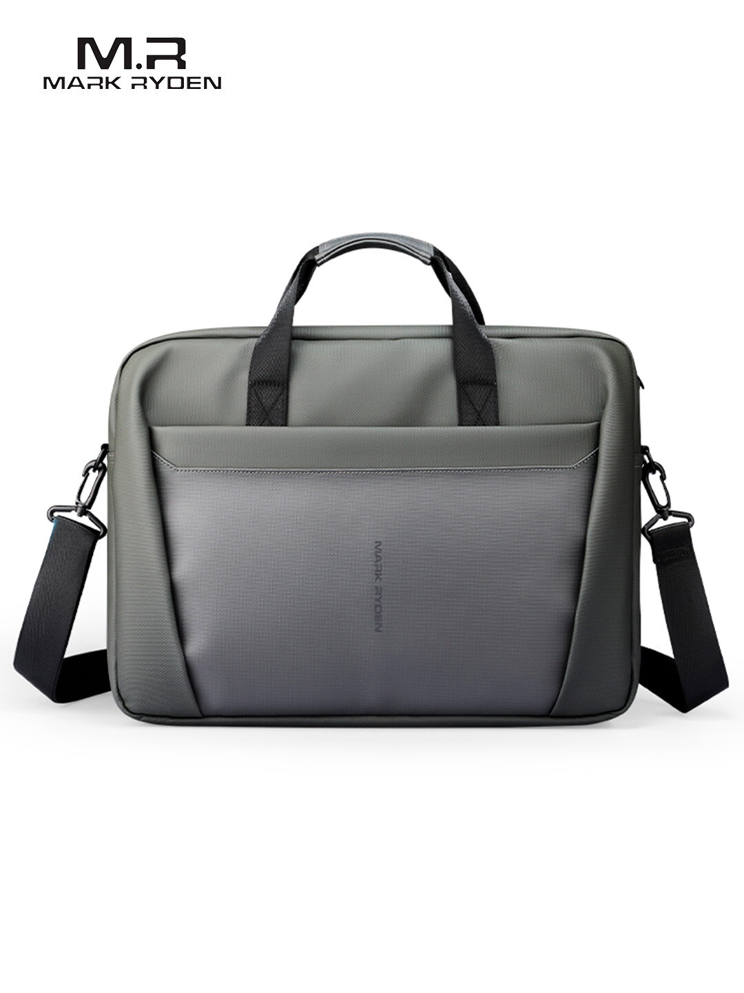 Сумка Mark Ryden MR616 для ноутбука 16"-17.3" и Macbook, деловая мужская и женская сумка через плечо, Серый_D
