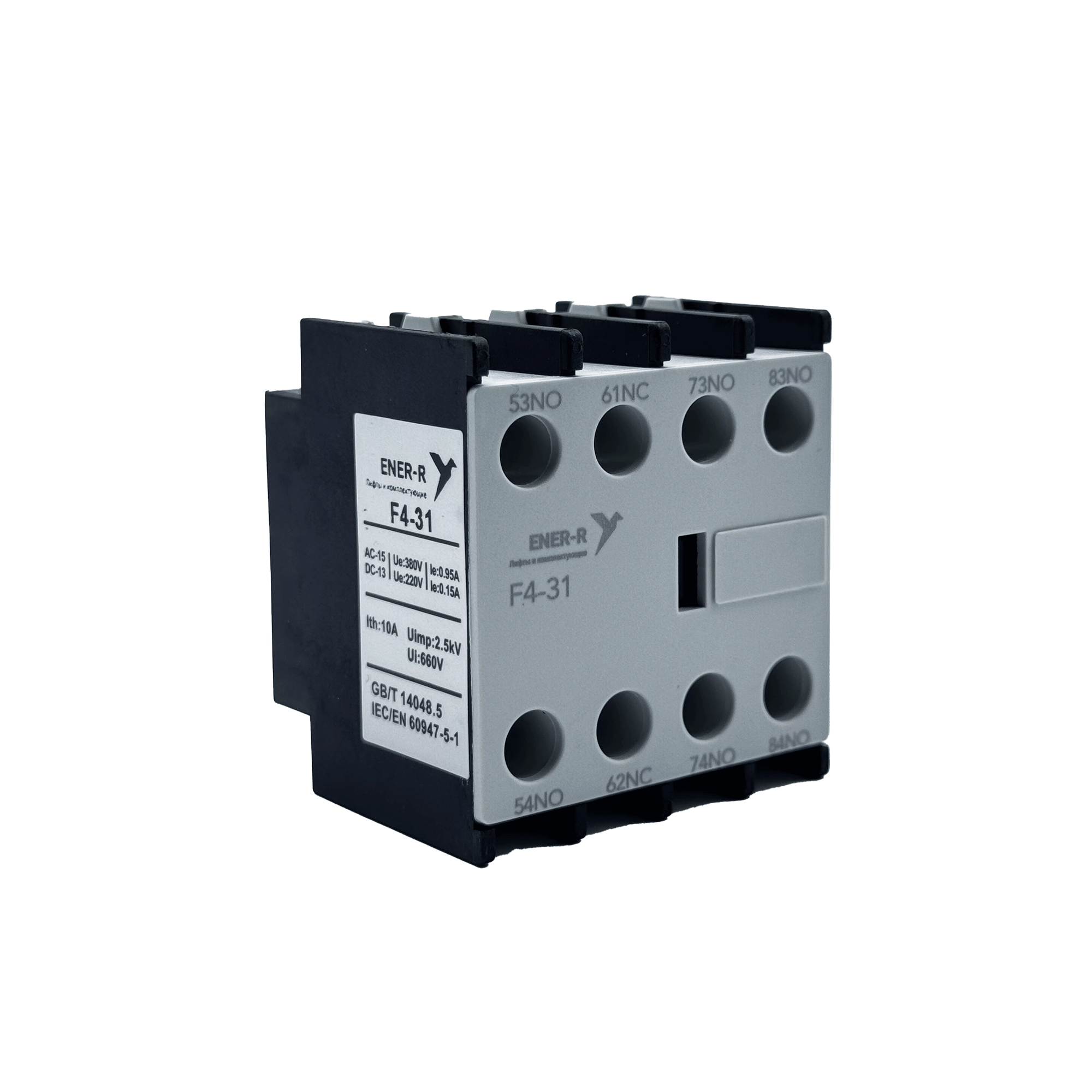 Блок вспомогательных контактов ENER-R (фронт) F4-31 3NO + 1NC