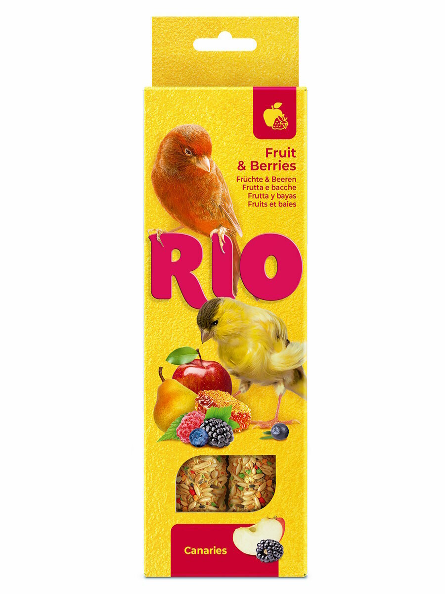 RIO Палочки для канареек с фруктами и ягодами 2х40 г