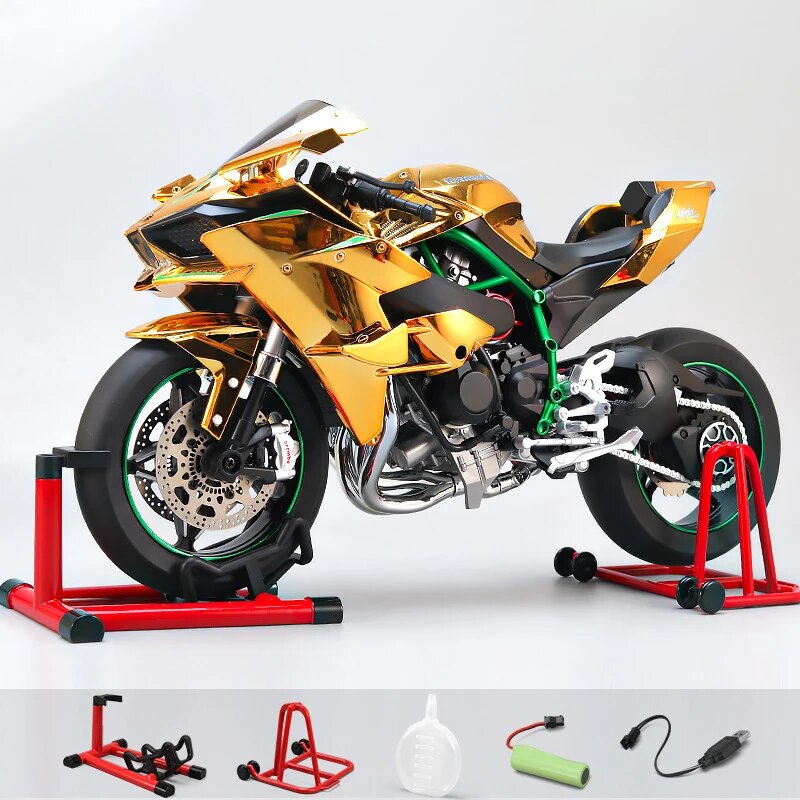 МаISTO Kawasaki H2R 1:6 металлическая модель мотоцикла Gold No Box