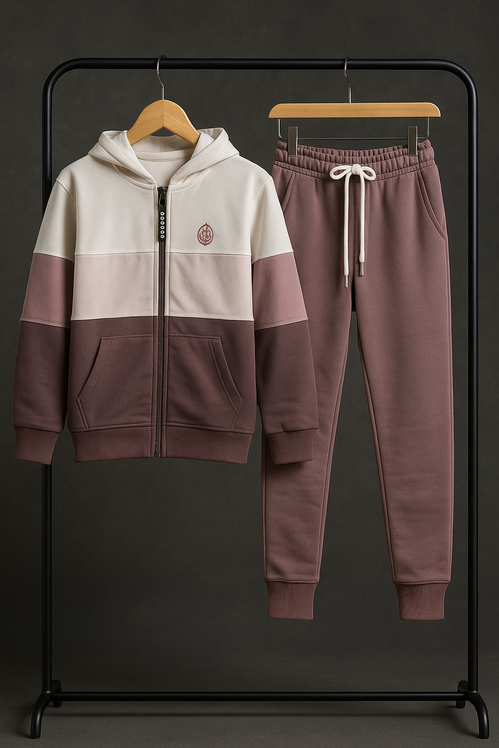 Костюм спортивный DNZ, размер 158, коричневый