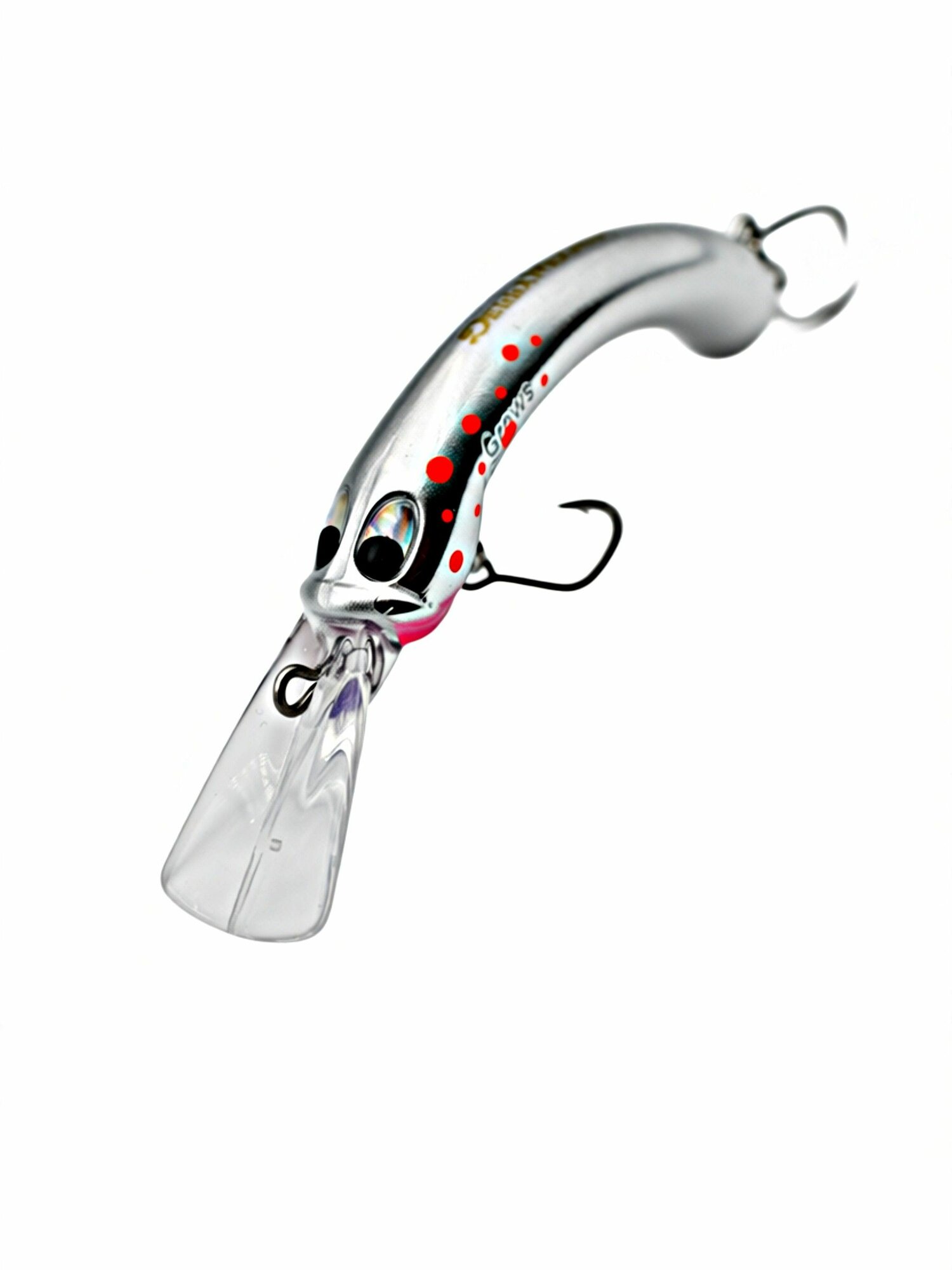 Воблер De La Mucho HF для форели, 50 мм, 3.2 г плавающий минноу с активной игрой и ярким окрасом