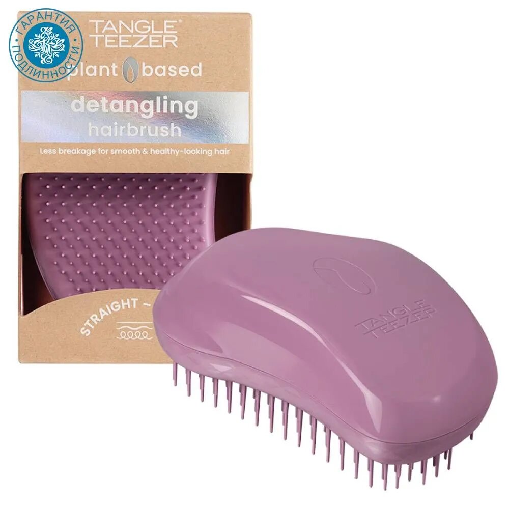 Расческа Tangle Teezer "The Original Plant Brush", эко-версия, для влажных волос, 85% растительного сырья