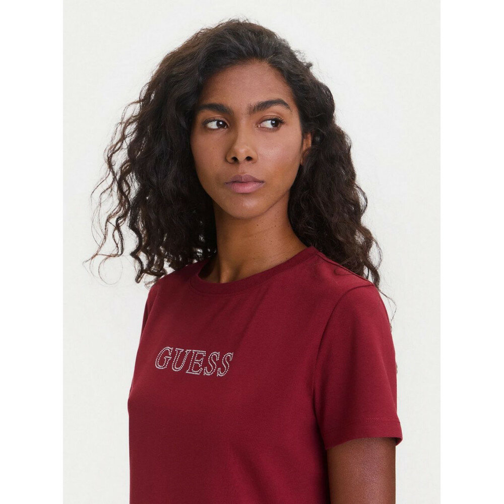 Футболка GUESS BRIANA SS T-SHIRT, размер S, красный — фото 1