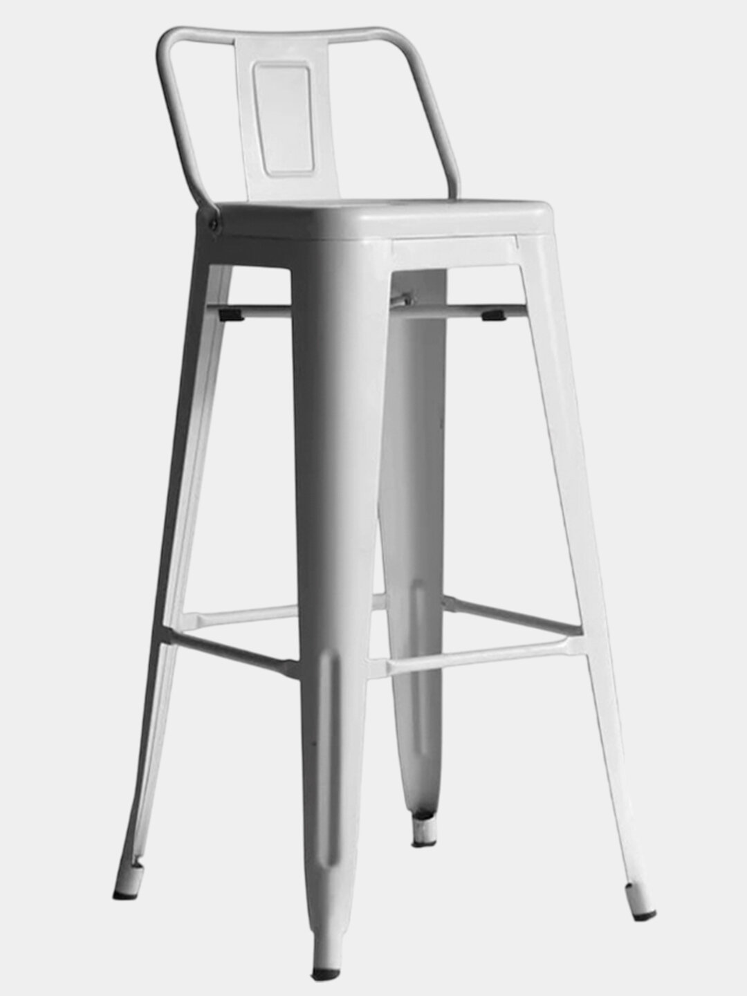 Барный стул Taylor металлический, до 200 кг, со спинкой, стиль Лофт, легко чистить