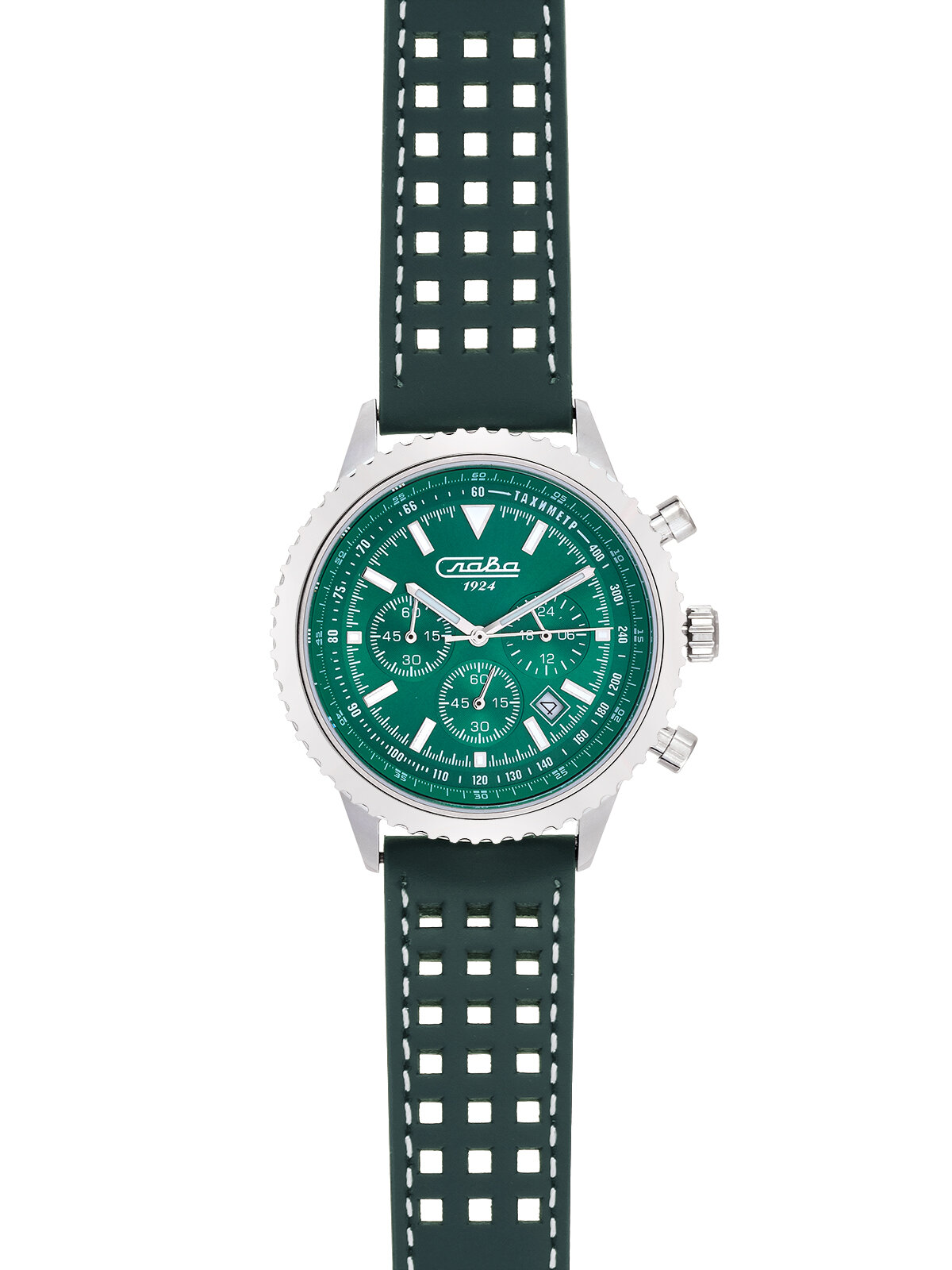 Наручные часы Слава Традиция, зеленый — фото 1