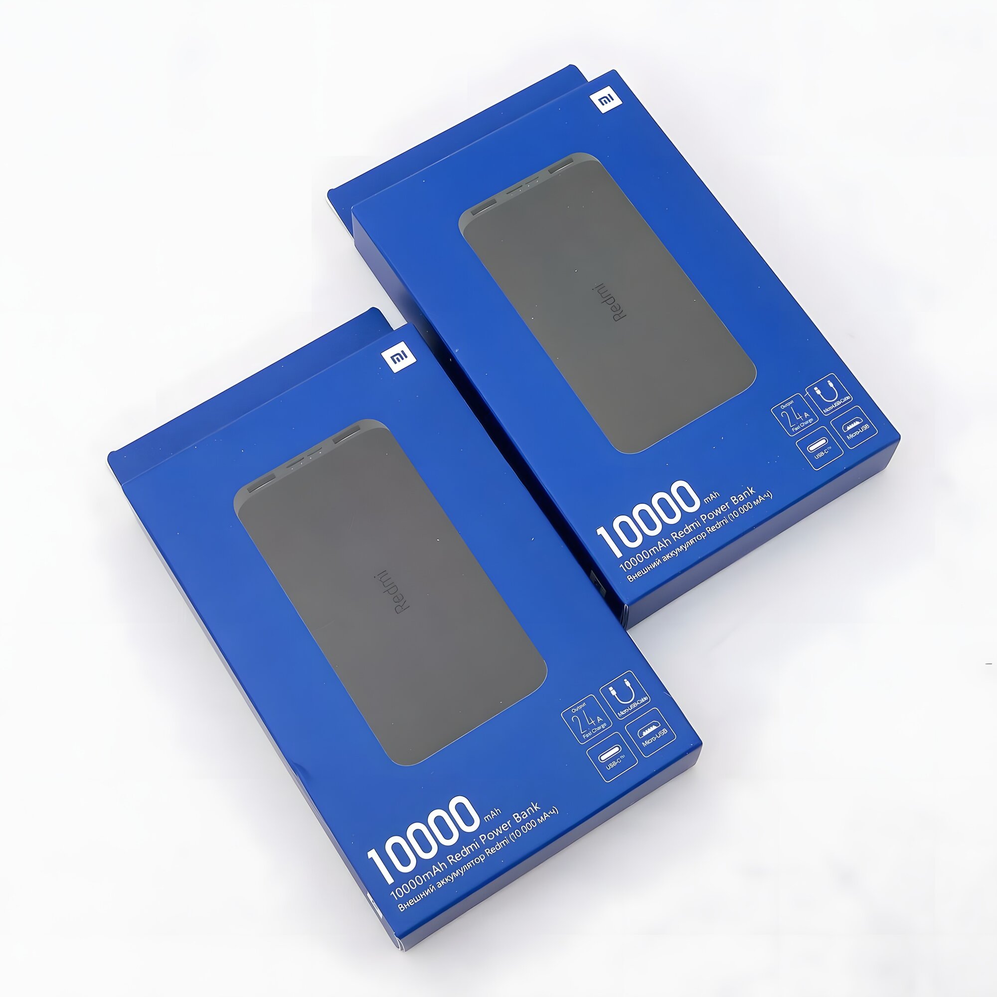 REDMI PB100LZM: Мощный внешний аккумулятор 10000 мАч, черный, портативный повербанк с быстрой зарядкой