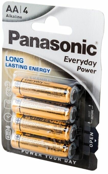 Батарейки Panasonic LR6EPS/4BP RUAA щелочные Everyday Power в блистере 4шт