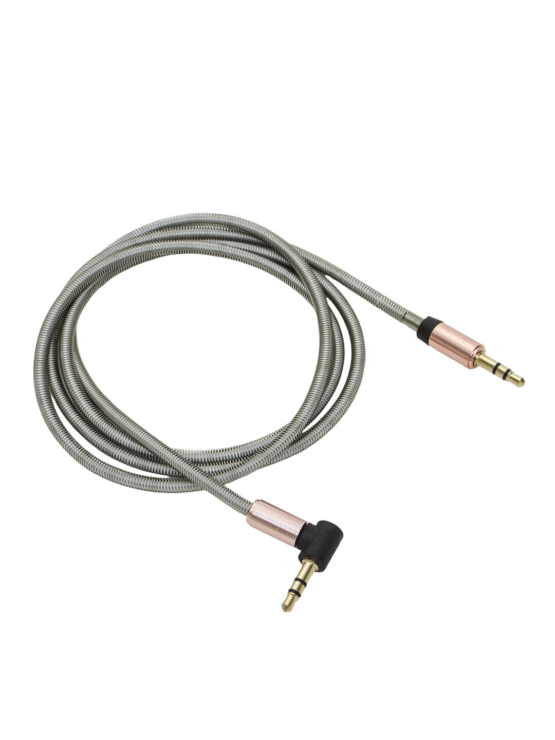 Аудио кабель для автомобиля AUX, 3.5 мм металл цвета Аудио кабель для автомобиля AUX, 3.5 мм металл цвета