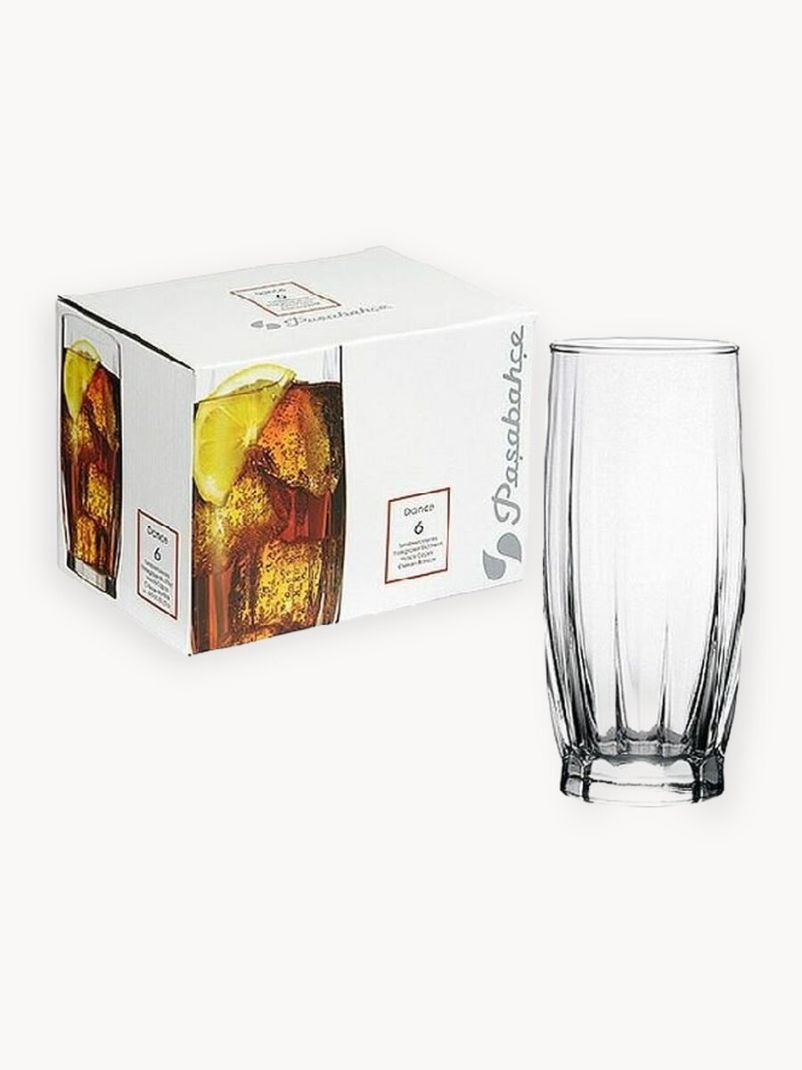 Набор стаканов Pasabahce "Dance", для коктейлей, стекло, 320мл, 6шт