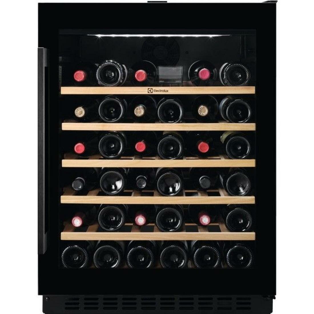 Встраиваемый винный шкаф Electrolux EWUS052B5B, монотемпературный, черный
