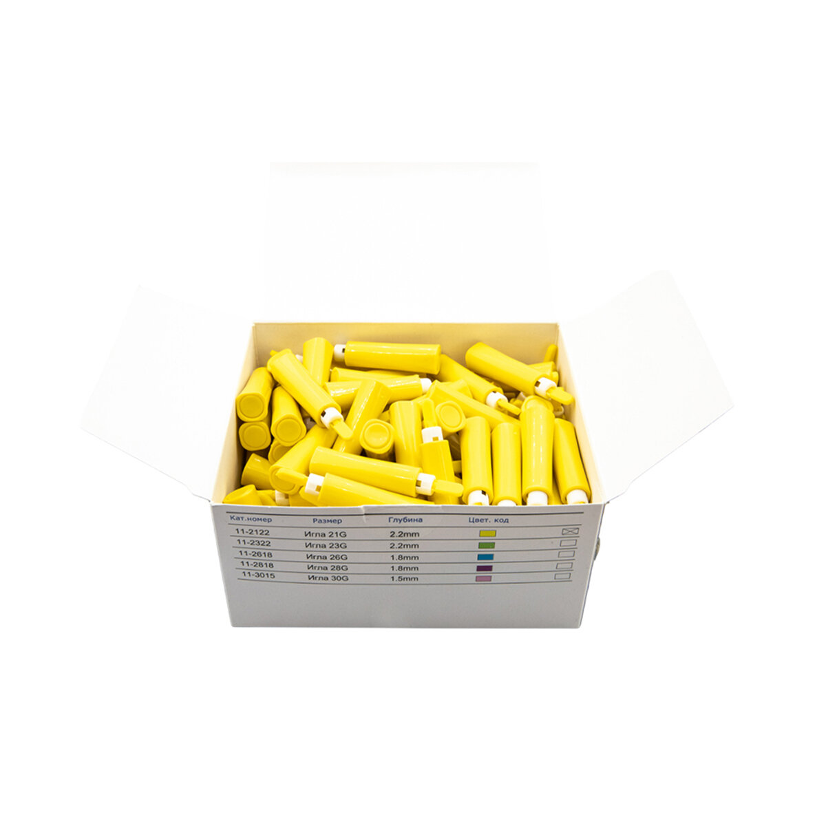 Изображение Ланцеты одноразовые Golden Lancet Comfort (PA II), 21 G, 20 шт