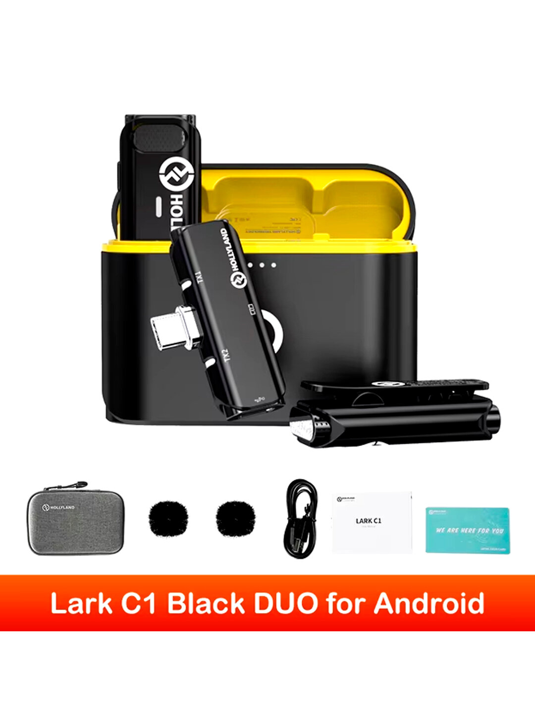 Радиосистема Hollyland "Lark", с двумя микрофонами, для смартфонов и планшетов — фото 1