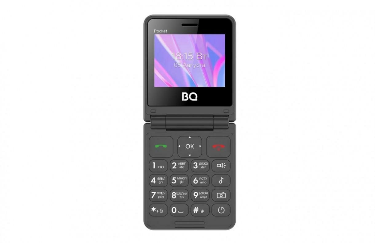 Мобильный телефон BQ 2456 Pocket Красный 2 sim 2.4″ цветной 2G 1000 mAh