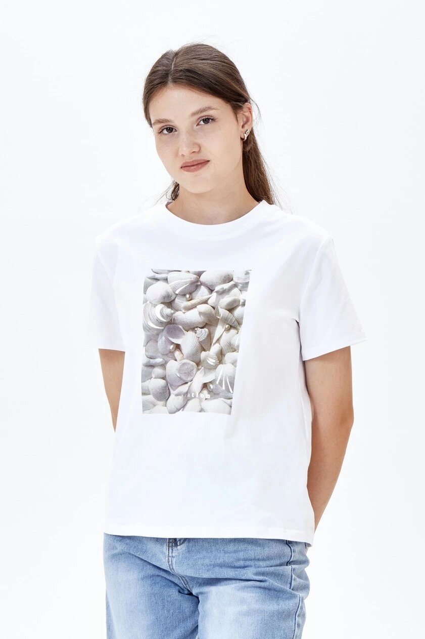 Футболка Selfie, размер S, белый — фото 1