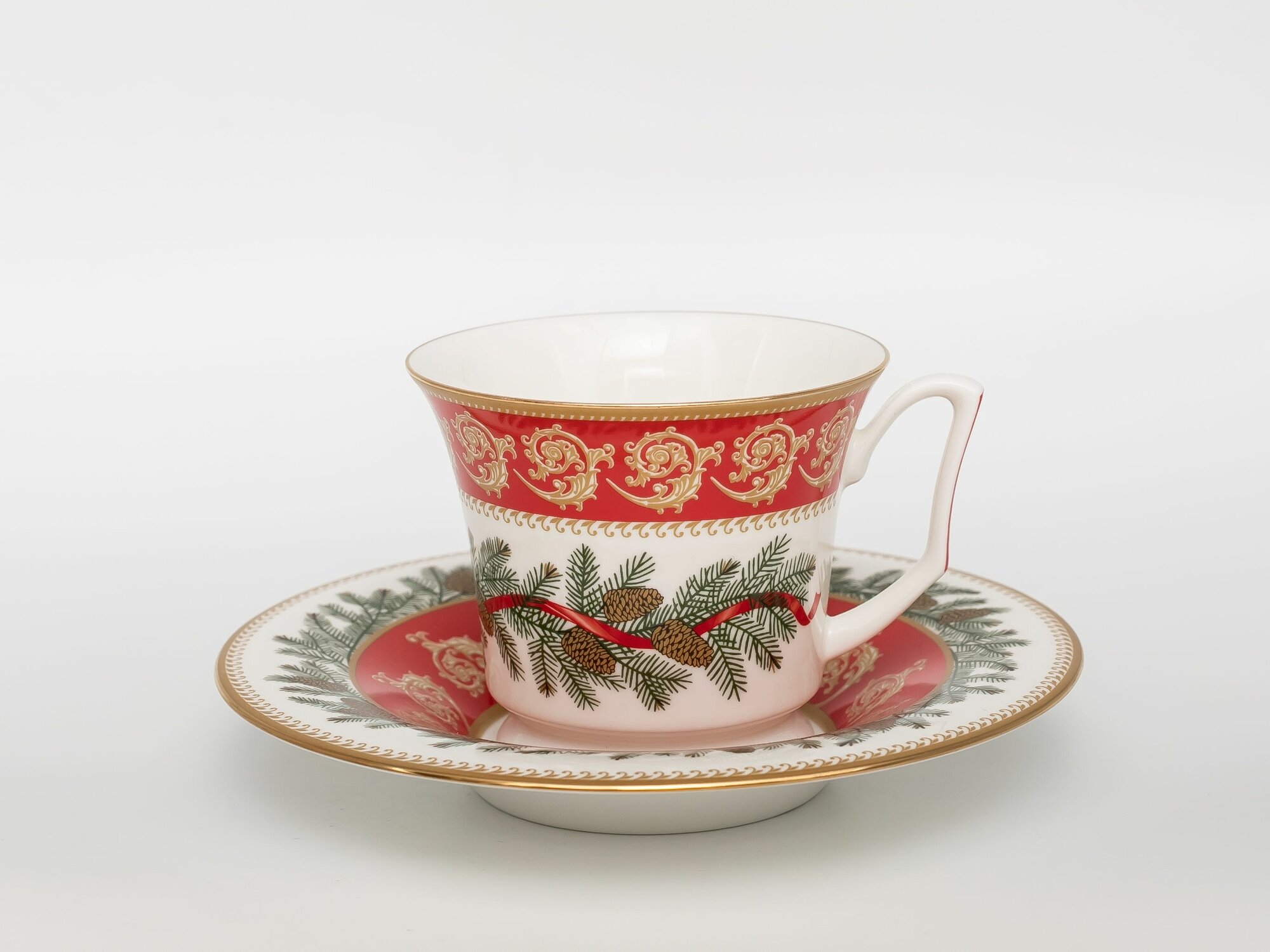 Чайная пара "Рождественское чаепитие" Imperial Porcelain, 210 мл