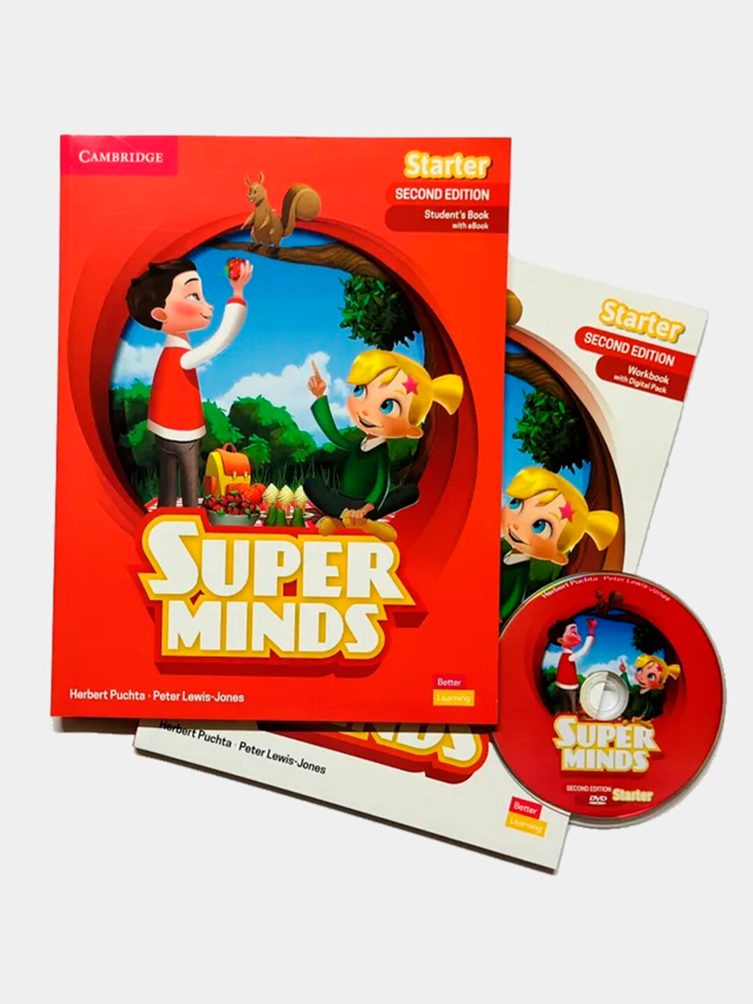 Учебник Super Minds Starter Second Edition, с рабочей тетрадью и диском — фото 1