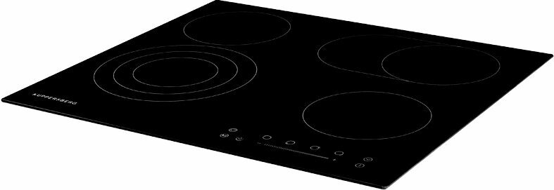Электрическая варочная панель Kuppersberg ECS 623, встраиваемая, 4 конфорки, стеклокерамика, сенсорное управление — фото 1