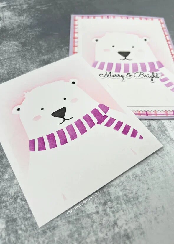 Рождественский пион-медведь мини-черео прозрачные штампы металлические штампы трафарет для DIY украшения для скрапбукинга шаблон принадлежности new Розовый