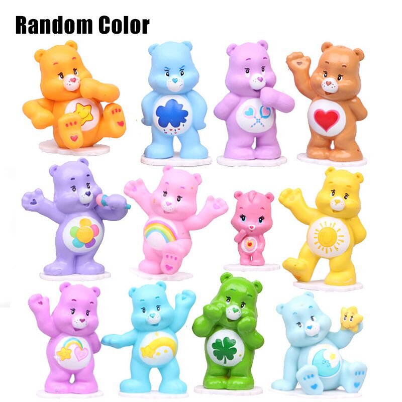 Экологичные коллекционные фигурки Care Bears из ПВХ для поклонников всех возрастов.