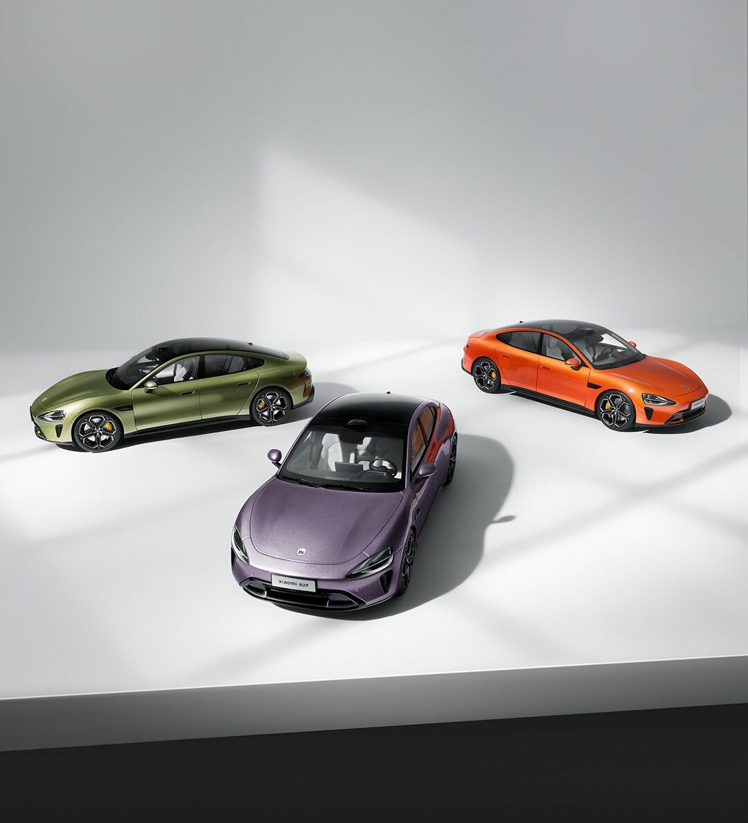 Игрушечные Машинки Xiaomi Модель автомобиля из сплава Xiaomi SU7 масштаба 1:24, коллекция, Светло-голубой