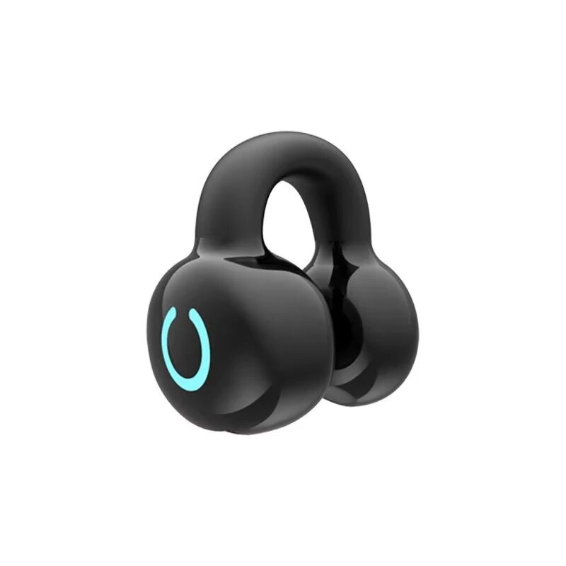 Bluetooth 5,3 наушники с зажимом для ушей, беспроводные наушники-вкладыши с микрофоном, Hi-Fi стерео гарнитура с шумоподавлением для Xiaomi iPhone, Black