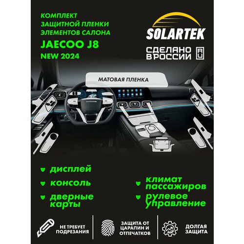 фото Jaecoo j8 комплект защитных матовых пленок solartek