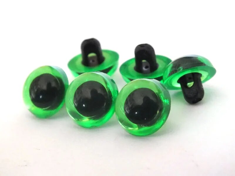 Пластиковые глаза для игрушек 100 шт 9mm Изумрудный Унисекс