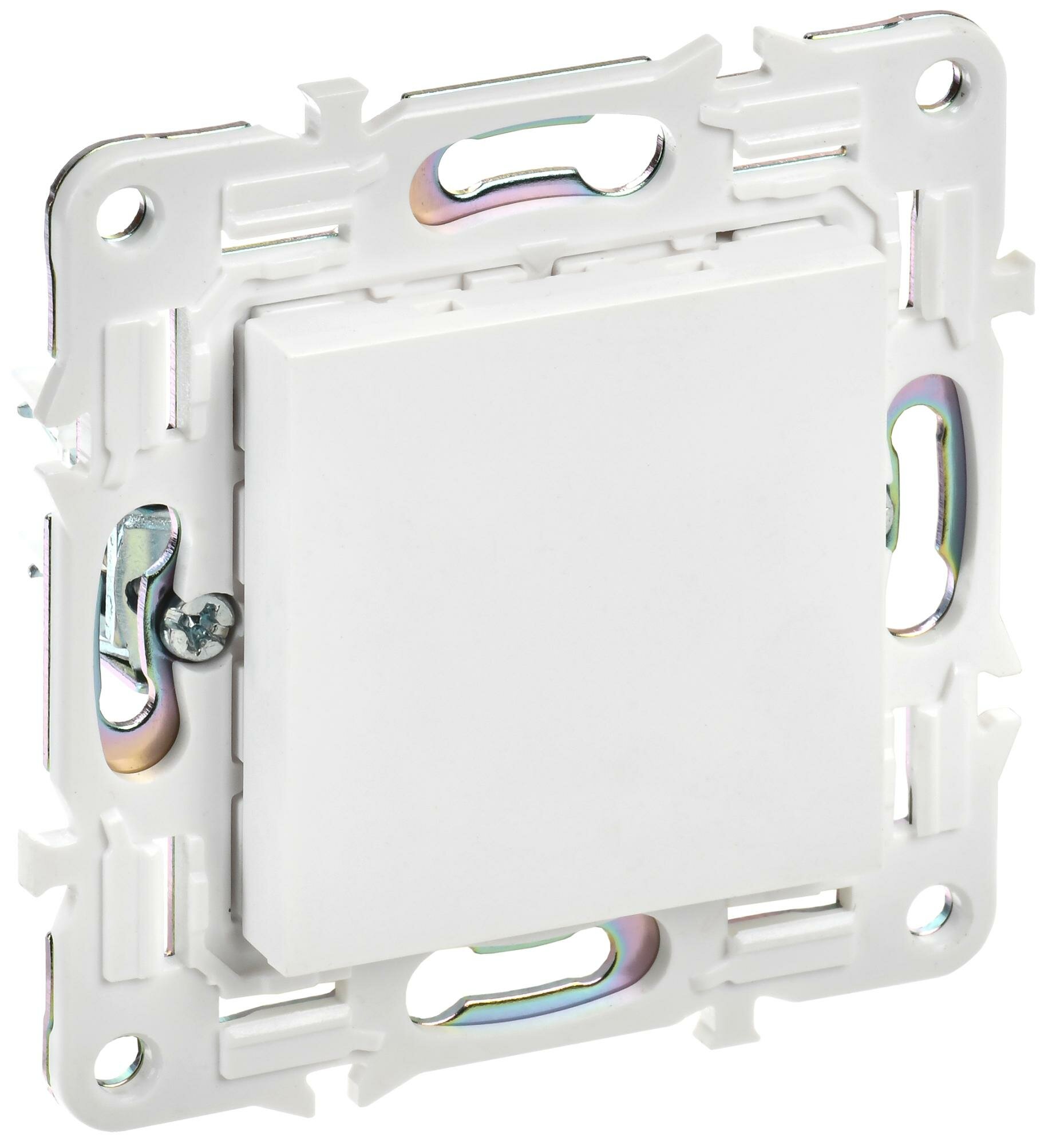 IEK SKANDY Арктический белый Заглушка с суппортом SK-C01W, SK-PL10-K01