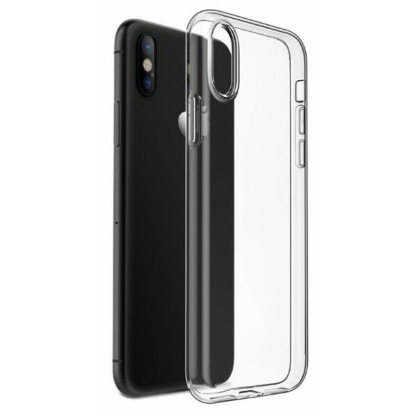 Чехол, прозрачный силикон, для iPhone X/XS, ультратонкий, 1,5мм — фото 1