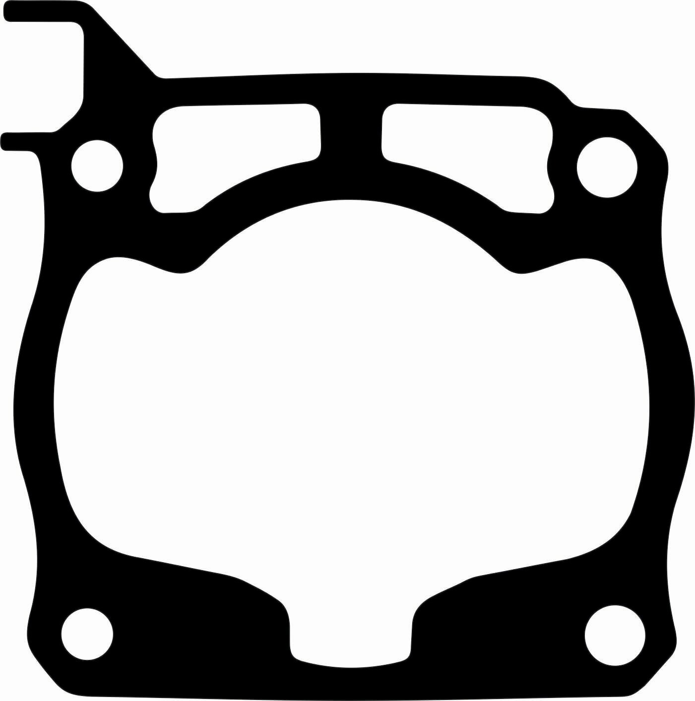 Прокладка цилиндра для мотоциклов Yamaha YZ125 (1C3-11351-00-00)