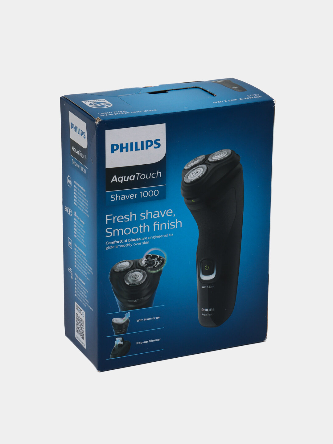 Электробритва Philips S1223, для влажного и сухого бритья, время работы до 40мин