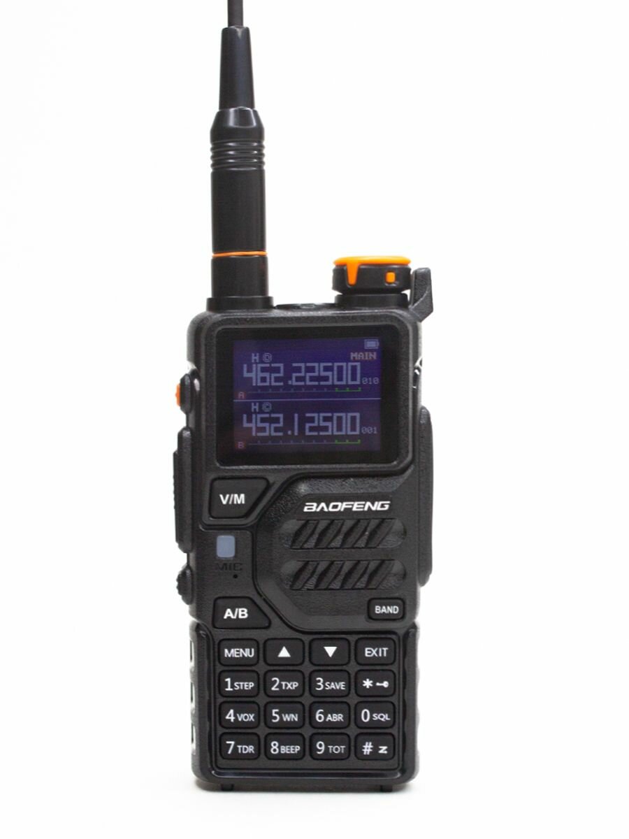 Рация Baofeng K5 PLUS/ 10W/ USB type-C/ АКБ 2500 мАч/ Большой цветной дисплей — фото 1